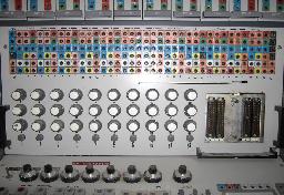 Front view of the function/potentiometer area